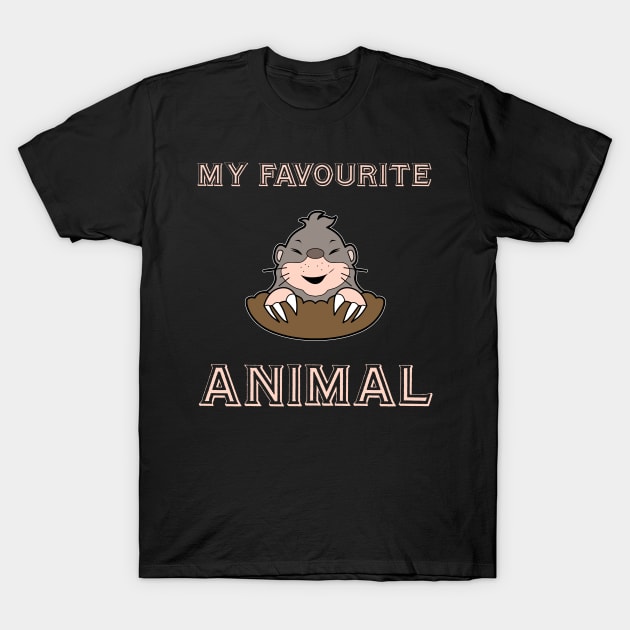 favourite animal mole T-Shirt by Imutobi